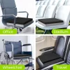 Seat cushions and wheelchair backrests made of memory foam improve comfort for the lower back and tailbone. Wholesale pillows