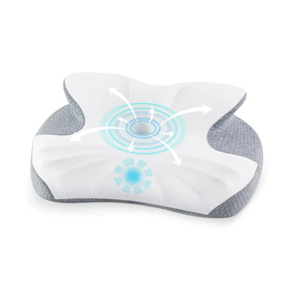 O1CN01fpdjkv2I9LxqeCPAL_!!2816569243-0-cib.jpg_ Memory foam pillow designed to relieve neck strain during sleep; ergonomic pillow; zero-pressure butterfly pillow