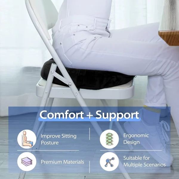 O1CN01fycHuu1s7MEa9tsNK_!!2220254235719-0-cib.jpg_ Memory Foam Seat Cushion: Hemorrhoid Pillow, Post-Surgery Seating, Memory Foam Cushion for Coccyx Pain