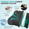 Amazon Cross-Border Memory Foam Lumbar Support Pillow for the Lower Back and Neck – Office, Car, and Wheelchair Cushion – Back Support Pillow