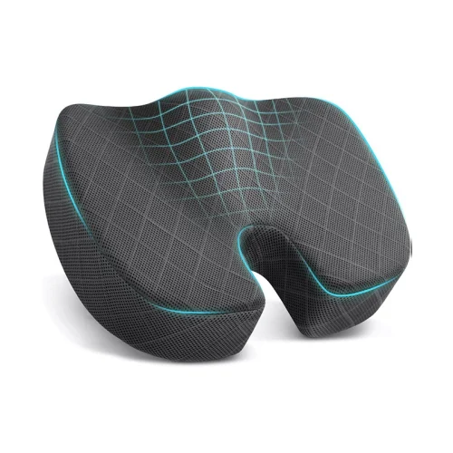 Summer Mesh Height-Adjustable Thickened Seat Cushion with Memory Foam for Students, Car Seat Cushion, and Office Chair Cushion