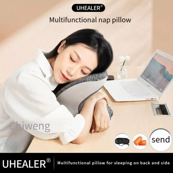 O1CN01hWY1lJ1s7MEa5l7Gu_!!2220254235719-0-cib.jpg_ Nap Pillow - Adjustable Memory Foam Pillow: A portable nap pillow with a polyester blend cover