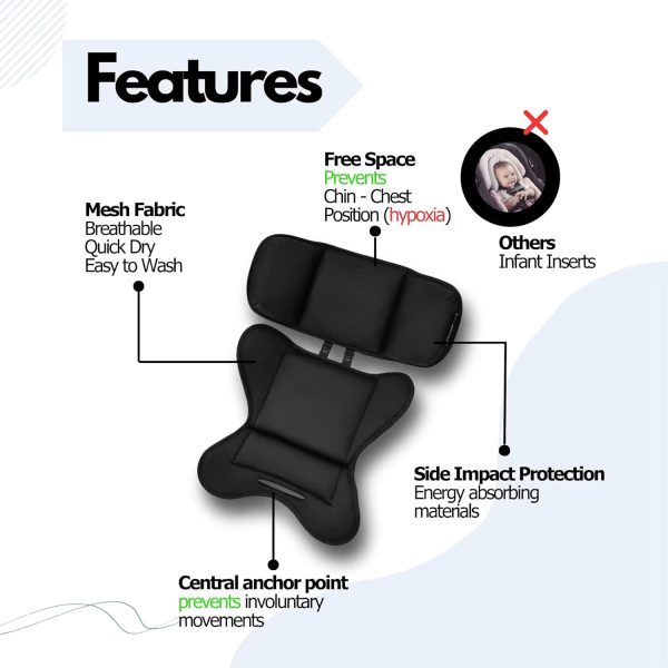 Child Safety Seats: Head and Body Impact Protection | Black Car Safety Seats | Wholesale Pillows
