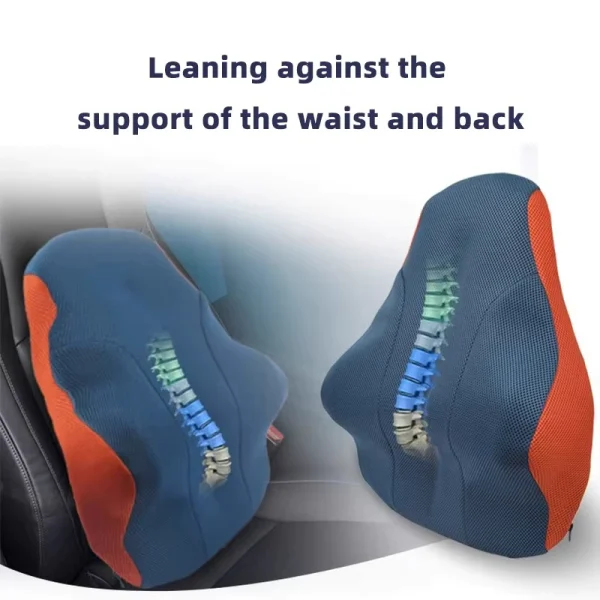 Memory Foam Lumbar Support: Office Lumbar Cushion—Removable and Washable, Core Support Cushion