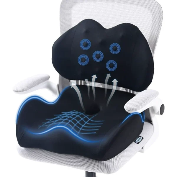 Memory Foam Lumbar Support Pillow, Seat Cushion, Lumbar Support Cushion, Seat Backrest, Office Chair Cushion, Car Seat Cushion, Home Use