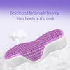 TPE Memory Foam Pillow - Neck Friend Purple TPE Pillow: Breathable and Soft, Designed for Adults