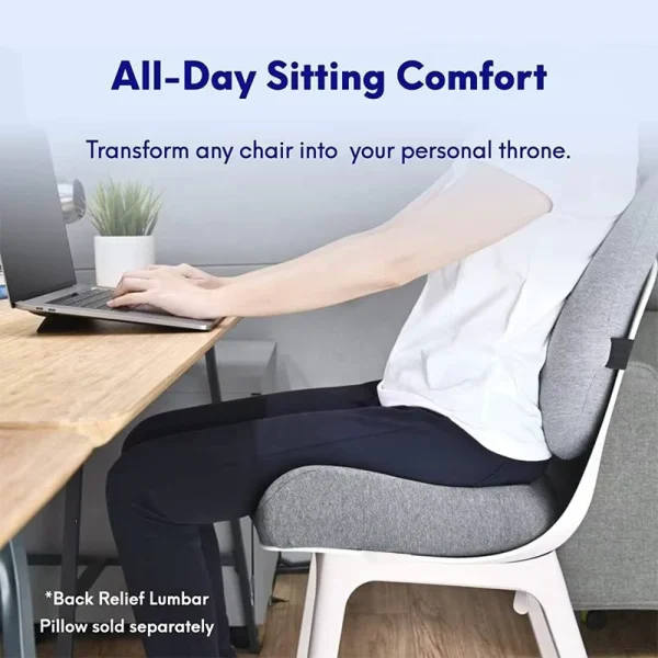 Memory Foam Ergonomic Office Chair Cushion, Stylish Butt Cushion, Seat Cushion