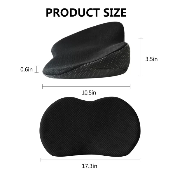 Car Seat Cushion - All-Season, Butt-Lifting, Lumbar Support, Dual-Purpose (Cooling in Summer)