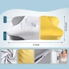 Ergonomic Memory Foam Pillow with Contoured Shape for Side Sleepers to Relieve Neck Pain
