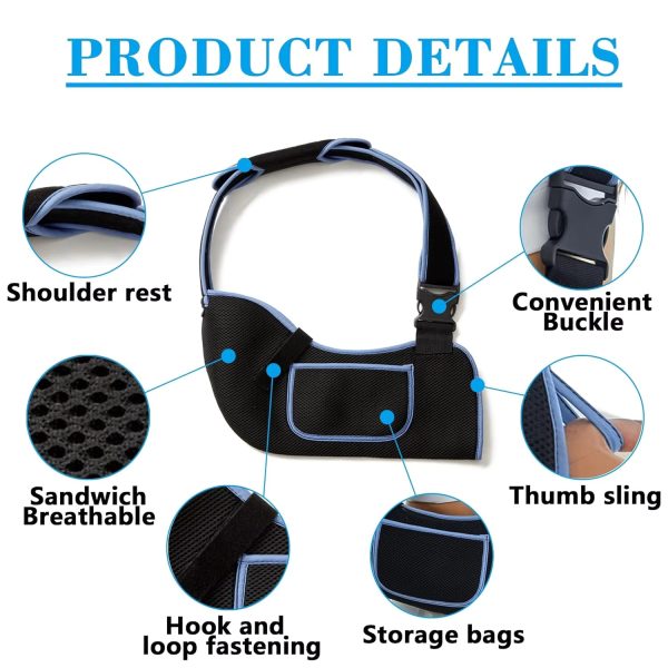 O1CN01lwjW6s1s7MEaLnxig_!!2220254235719-0-cib Arm Sling, Shoulder Stabilizer, Rotating Cuff Support Brace, Comfortable Shoulder Support - Wholesalepillows