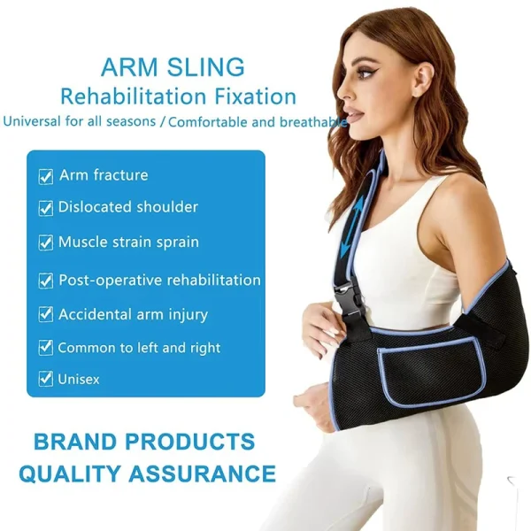 O1CN01msX4ZS1s7MEVPYUpd_!!2220254235719-0-cib.jpg_ Arm Sling, Shoulder Stabilizer, Rotating Cuff Support Brace, Comfortable Shoulder Support - Wholesalepillows