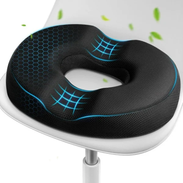 O1CN01nZJ8KF2I9LsN4eT9u_!!2816569243-0-cib.jpg_ Memory Foam Seat Cushion: Slow-Rebound O-Shaped Cushion (Doughnut-Shaped) Ideal for People Who Sit for Long Periods