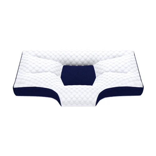 Low-profile pillow for neck support, designed to protect the cervical spine; ultra-thin, soft, and flat pillow core; specifically designed for adults for home use and sleep