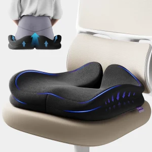 Ergonomic memory foam car seat cushion—non-slip and comfortable