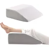 Angled Leg Pillow with Knee Support, Removable Pillowcase, Memory Foam Leg Pillow, Leg Elevation Pillow, Headboard Cushion, Backrest Pillow