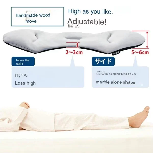 Best-Selling Memory Foam Slow-Rebound Pillow: Multifunctional Lumbar Support for Side Sleeping, Belly Support, and Back Relief—Ideal for Lumbar Disc Herniation