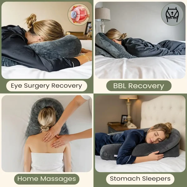 O1CN01pQ5XGc1s7MEZnWdcL_!!2220254235719-0-cib.jpg_ Wholesale: A pillow designed for stomach sleepers that promotes easy breathing and ensures a restful night's sleep; suitable for those with retinal detachment.