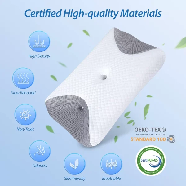 O1CN01phH05s2I9Lt0pN3CV_!!2816569243-0-cib.jpg_ New Cross-Border Product: Amazon Butterfly-Shaped Pillow, Neck Support Pillow, Memory Foam Pillow, Slow-Rebound Pillow, Hotel-Grade Zero-Pressure Pillow Insert, Neck Pillow