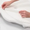 O1CN01piCyGS1s7MEfsmTwm_!!2220254235719-0-cib.jpg_ High-end, lightweight, luxurious butterfly pillow with a breathable contour design, perfect for sleep; white honeysuckle polyester-cotton blend