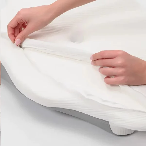 O1CN01piCyGS1s7MEfsmTwm_!!2220254235719-0-cib.jpg_ High-end, lightweight, luxurious butterfly pillow with a breathable contour design, perfect for sleep; white honeysuckle polyester-cotton blend