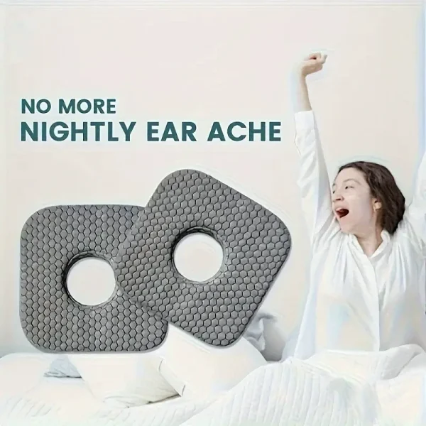 Cross-border Ear-Hole Pillows: Memory Foam Slow-Rebound Pillow Inserts, Square Ear Pillows, Side-Sleeping Ear-Hole Support Pillows, Wholesale
