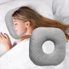 Hollow-core cushion with lumbar support; side-sleeping pillow; ear-opening memory foam pillow; ear-protecting donut pillow; side-sleeping pillow