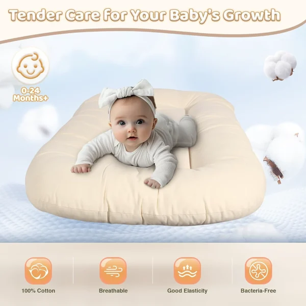 Cross-border Baby Nest: Breathable, Bio-inspired Newborn Crib with Foam Padding—Mid-Size Crib for Babies to Prevent Startle Reflexes