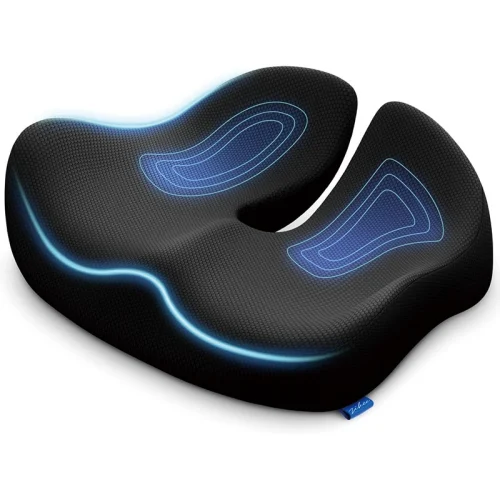 Office Cushion: Memory Foam Cushion—Perfect for Long Hours of Sitting, Back Support, and Comfort; Ideal for Cross-Border Shipping (Compressible for Packing)
