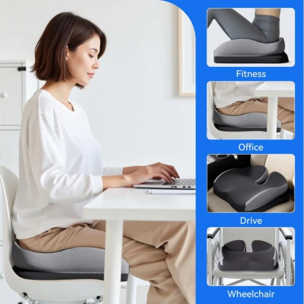 O1CN01sguEcE1s7MEbelcyG_!!2220254235719-0-cib Office Chair Cushions, Wheelchair Cushions, Memory Foam Cushions for Prolonged Sitting, Computer Desk and Chair Cushions, Coccyx Cushions