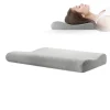Low-profile Memory Foam Pillow, Single Size, Slow-Rebound Memory Foam Core, Adult-Sized, Long, Low-Profile Neck Pillow