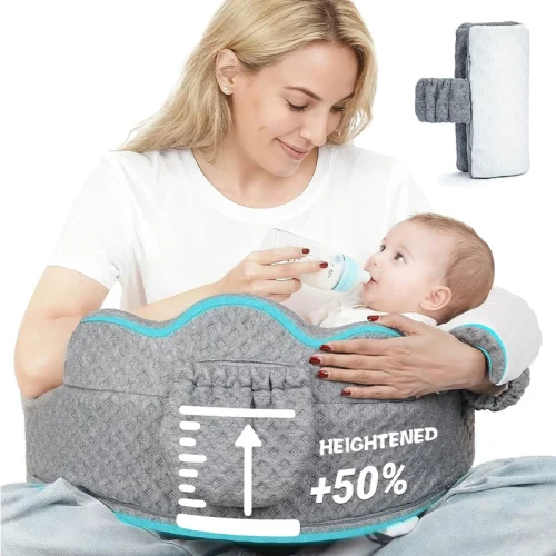 Nursing Pillow: Slow-Rebound Memory Foam Pregnancy and Nursing Pillow for Breastfeeding and Spit-Up Relief