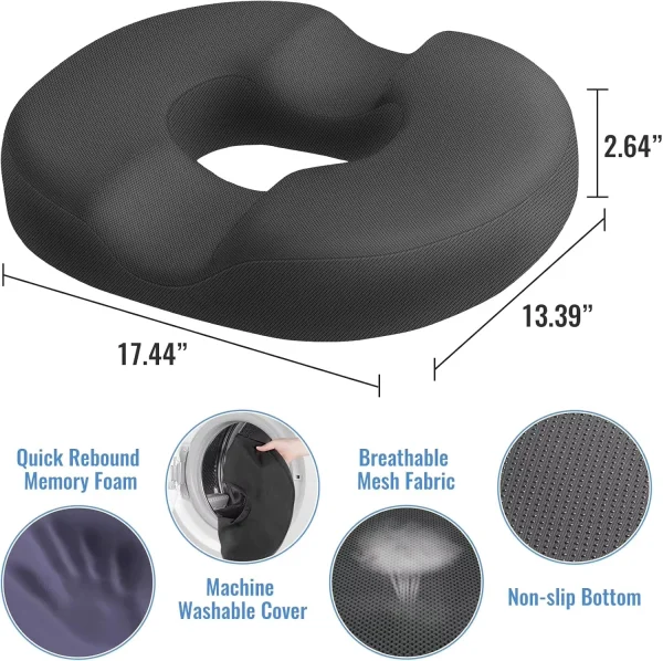 O1CN01tYwpZ81s7MEacnVdc_!!2220254235719-0-cib.jpg_ Memory Foam Seat Cushion, Slow-Rebound O-Shaped Cushion, Donut-Shaped Cushion, Wholesale Pillows