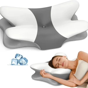 Ergonomic Neck Pillow, Neck Support, Back Support, Memory Foam Pillow, Side Sleeping Pillow, Cervical Pillow, Home Use, Adults