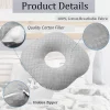 Hollow-core cushion with lumbar support; side-sleeping pillow; ear-opening memory foam pillow; ear-protecting donut pillow; side-sleeping pillow