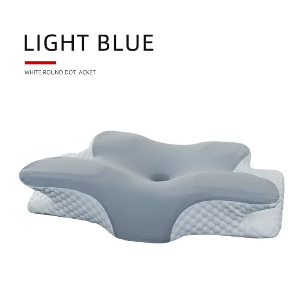 O1CN01uPM7Tm1s7MEZu6Hj4_!!2220254235719-0-cib.jpg_ Non-sagging, Ergonomic Cervical Support, Slow-Rebound, Relaxing Sleep Pillow with Butterfly-Shaped Memory Foam