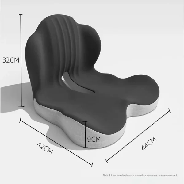 Memory Foam Slow-Rebound One-Piece Seat and Backrest Cushion for Student and Office Chairs
