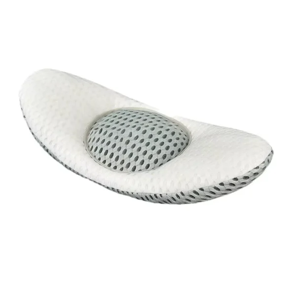 Electric massage and heating lumbar support pillow for use in bed, with stretching function