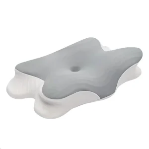 Foot Pillow: A footrest that fits under your desk to support and relax your ankles. Memory foam foot pillow, black.