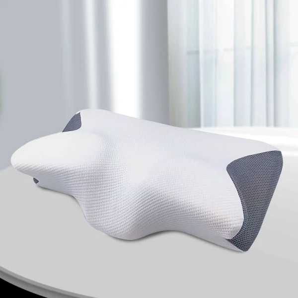 Butterfly-shaped pillow, neck support pillow, non-sagging pillow, cervical spine support pillow, memory foam pillow, slow-rebound zero-pressure pillow core, butterfly-shaped memory foam pillow