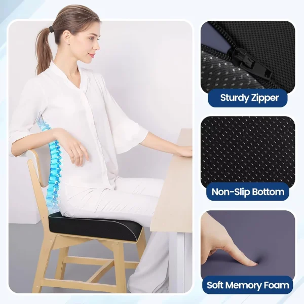 O1CN01y7m6fP1s7MEaOERvH_!!2220254235719-0-cib.jpg_ Office Chair Cushions with Anti-Slip Covers for Office, Car, and Airplane Seats—Providing Soft Support (Wholesale)