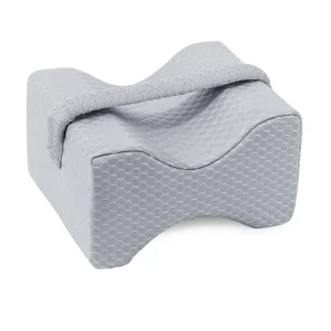 Memory Foam Hollow Leg Knee Pillow for Side Sleepers, Ergonomic Separation Leg Cushion Relieve Hip Pelvic Pain for Pregnancy