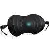 Ergonomic Memory Foam Lumbar Support with Adjustable Shoulder Straps for Cars and Offices, Black