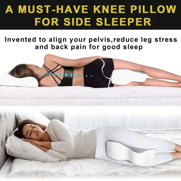 O1CN01zeM5Sm1s7MEacSQfN_!!2220254235719-0-cib.jpg_ Leg Pillow: Knee Support Wedge Memory Foam Side Pillow with Straps, Washable Pillowcase
