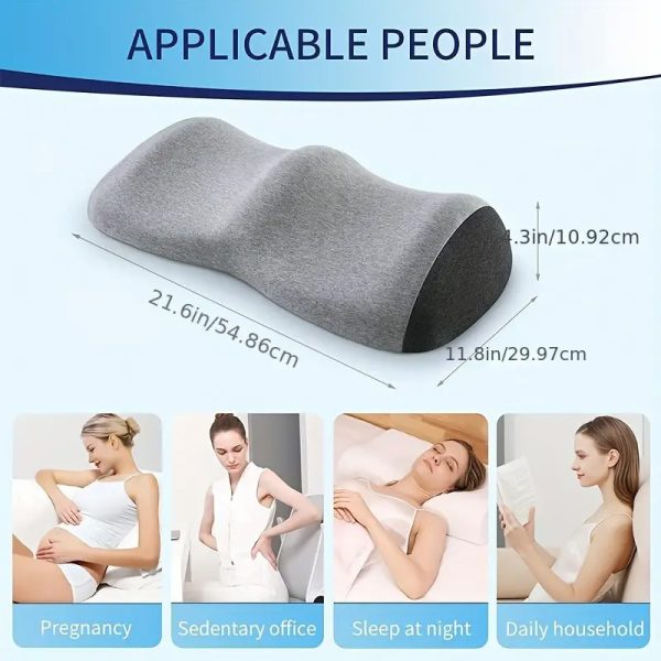 主图04 Leg Pillow, Leg Rest, Two-Tone Memory Foam Pillow, Pregnancy Leg Elevator, Bed Leg Rest, Knee Pillow, Sleeping Leg Pillow