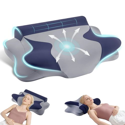The new Butterfly Wing Deep Sleep Memory Foam Pillow is designed to provide neck support and features slow-recovery memory foam that retains its shape.