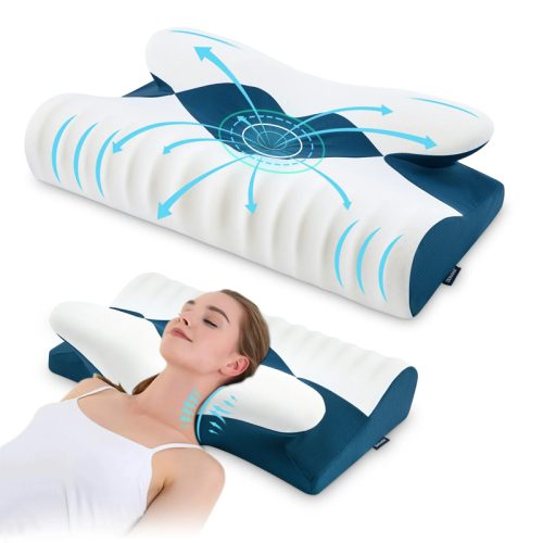 Zero-Pressure Memory Foam Pillow, Slow-Rebound Butterfly Pillow, High-Profile Pillow Core, Does Not Collapse or Lose Shape, Neck Support, Class A Neck Support