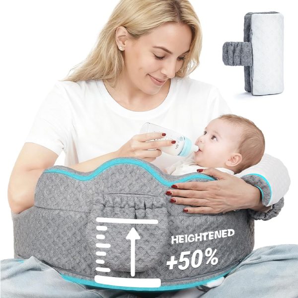 画板 1 Multifunctional Slow-Rebound Space Memory Foam Pillow for Pregnant Women, Breastfeeding, Baby Feeding, and Baby's First Sitting Support; Helps Prevent Spitting Up and Spilled Milk