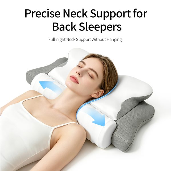画板 3 Cross-border Butterfly-Shaped Memory Foam Pillow, Slow-Rebound, Hotel-Grade, Zero-Pressure, Neck-Supporting, Bio-Mechanical Pillow Core