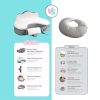 画板 4 Multifunctional Slow-Rebound Space Memory Foam Pillow for Pregnant Women, Breastfeeding, Baby Feeding, and Baby's First Sitting Support; Helps Prevent Spitting Up and Spilled Milk
