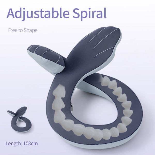 Versatile Spiral Travel Pillow / Office Nap Pillow / Memory Foam Pillow / Cervical Support U-Shaped Pillow